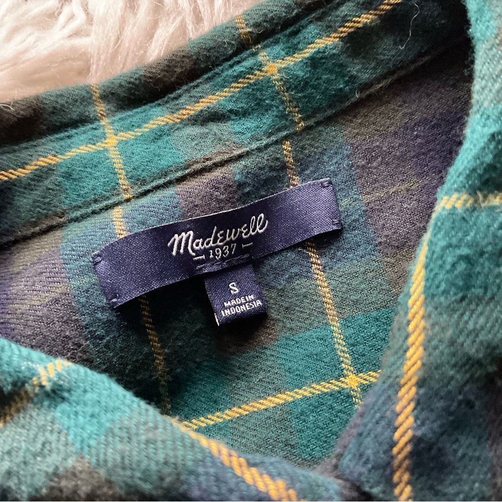 Madewell‎ Flannel Oversized Ex-Boyfriend Shirt - Picture 3 of 5